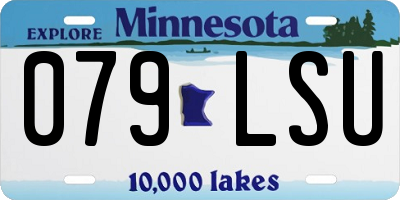 MN license plate 079LSU