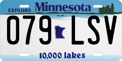 MN license plate 079LSV