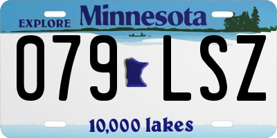MN license plate 079LSZ