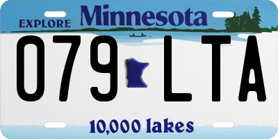 MN license plate 079LTA