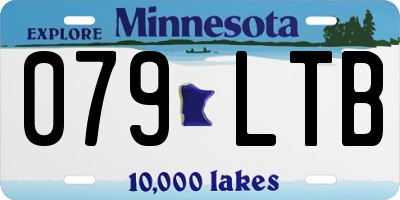 MN license plate 079LTB