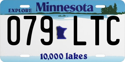 MN license plate 079LTC