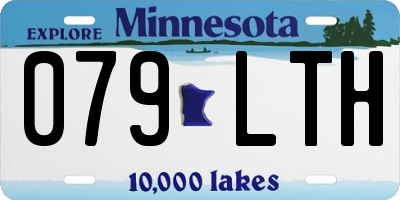 MN license plate 079LTH