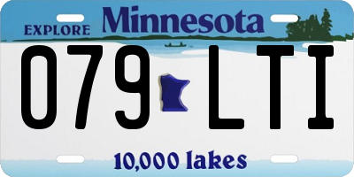 MN license plate 079LTI