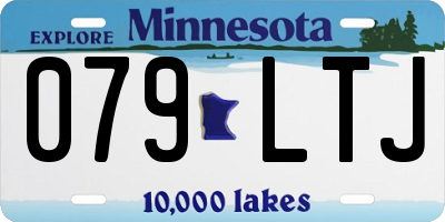 MN license plate 079LTJ