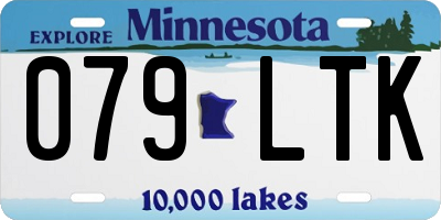 MN license plate 079LTK
