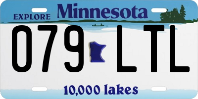 MN license plate 079LTL