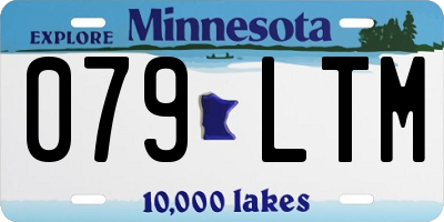 MN license plate 079LTM