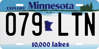 MN license plate 079LTN