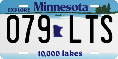 MN license plate 079LTS