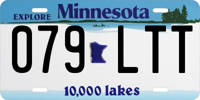 MN license plate 079LTT