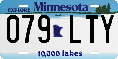 MN license plate 079LTY