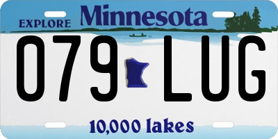 MN license plate 079LUG
