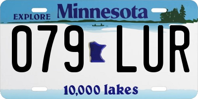 MN license plate 079LUR