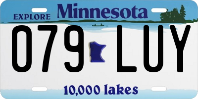 MN license plate 079LUY