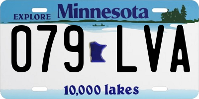 MN license plate 079LVA