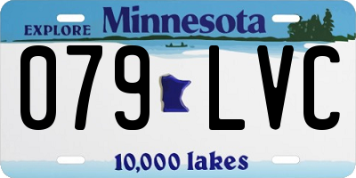 MN license plate 079LVC