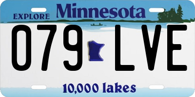 MN license plate 079LVE