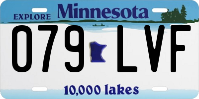 MN license plate 079LVF