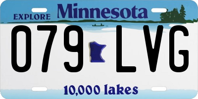 MN license plate 079LVG
