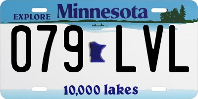 MN license plate 079LVL