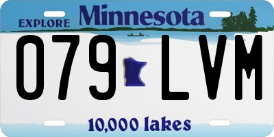 MN license plate 079LVM