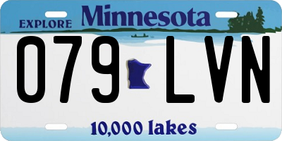 MN license plate 079LVN