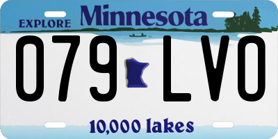 MN license plate 079LVO