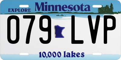MN license plate 079LVP