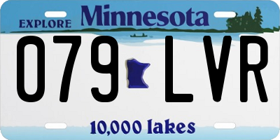 MN license plate 079LVR