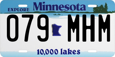 MN license plate 079MHM