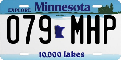 MN license plate 079MHP