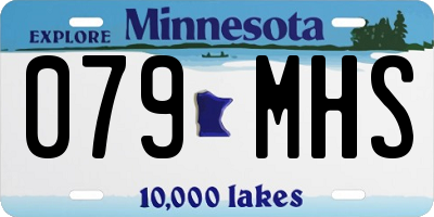 MN license plate 079MHS