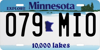 MN license plate 079MIO