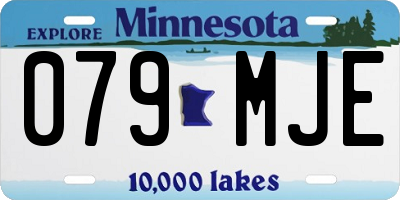 MN license plate 079MJE