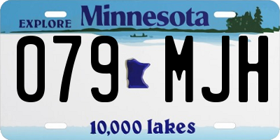 MN license plate 079MJH