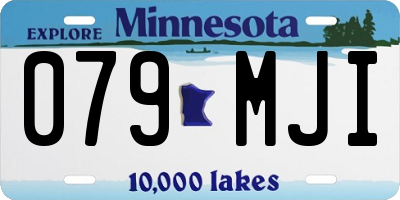 MN license plate 079MJI
