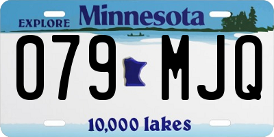 MN license plate 079MJQ