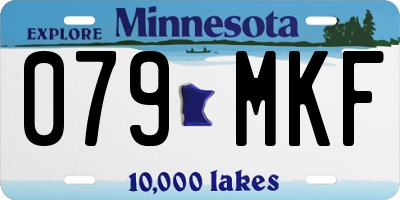 MN license plate 079MKF