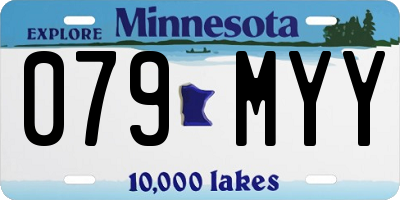 MN license plate 079MYY
