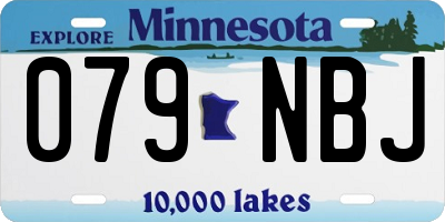 MN license plate 079NBJ
