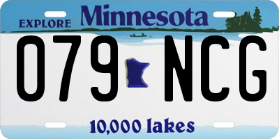 MN license plate 079NCG