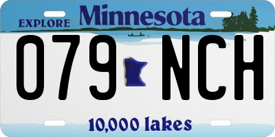 MN license plate 079NCH