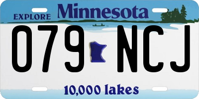 MN license plate 079NCJ