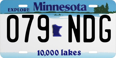 MN license plate 079NDG