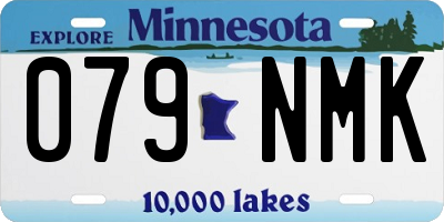 MN license plate 079NMK