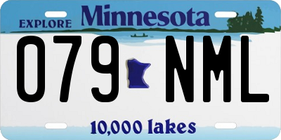 MN license plate 079NML