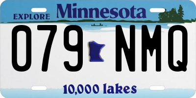 MN license plate 079NMQ