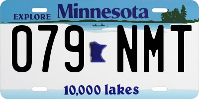 MN license plate 079NMT