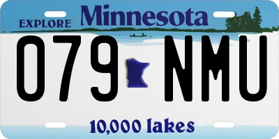 MN license plate 079NMU
